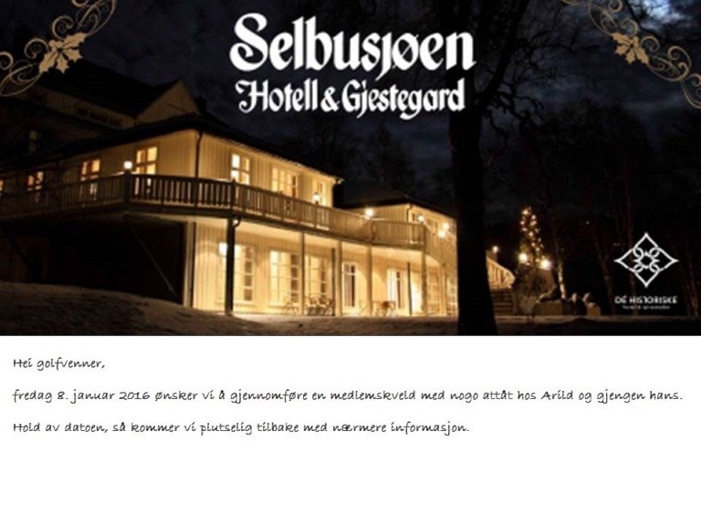 Medlemsaften på Selbusjøen Hotell og Gjestegård